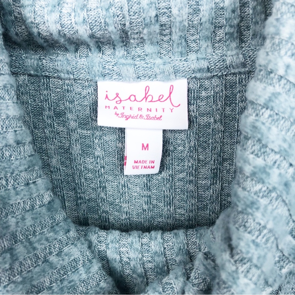Isabel Maternity by Ingrid & Isabel Blue Ribbed Sweater - Picture 2 of 7